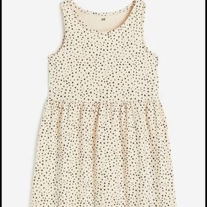 H&M Polka Dot Kids Dress in Cream and Black